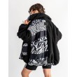 BOMBER CZARNY MOTYLE ZEBRA