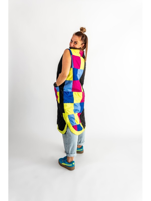 KAMIZELKA PATCHWORK CZASZKI