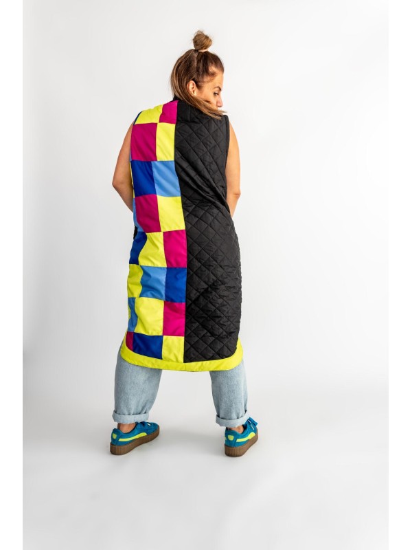 KAMIZELKA PATCHWORK CZASZKI