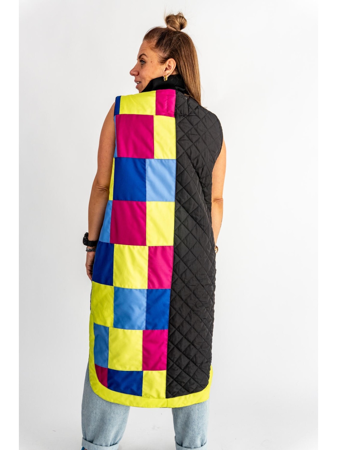 KAMIZELKA PATCHWORK CZASZKI