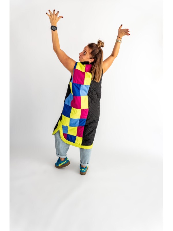 KAMIZELKA PATCHWORK CZASZKI