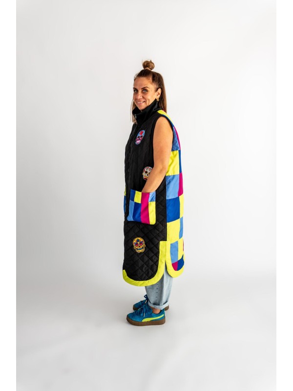 KAMIZELKA PATCHWORK CZASZKI
