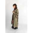 PŁASZCZ TRENCH KHAKI MORO PATCHWORK