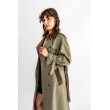 PŁASZCZ TRENCH KHAKI MORO PATCHWORK