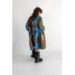 PŁASZCZ TRENCZ JEANS PATCHWORK KHAKI