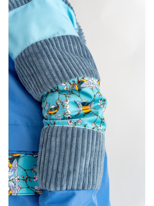 PARKA HOODIE LONGLINE BABY BLUE