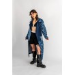 PŁASZCZ JEANS PATCHWORK NIEBIESKI