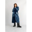 PŁASZCZ JEANS PATCHWORK NIEBIESKI