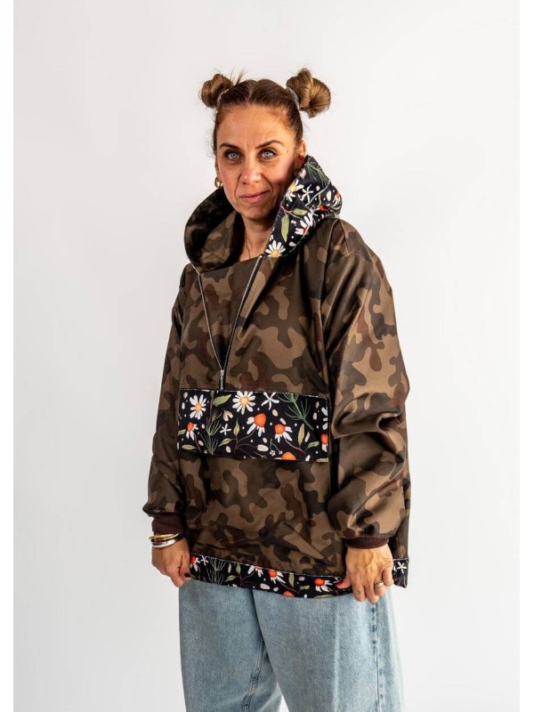WIATRÓWKA CAMO KWIATY POLNE