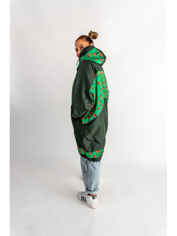 PŁASZCZ HOODIE ZIELONA BUTELKA BIEDRONKI