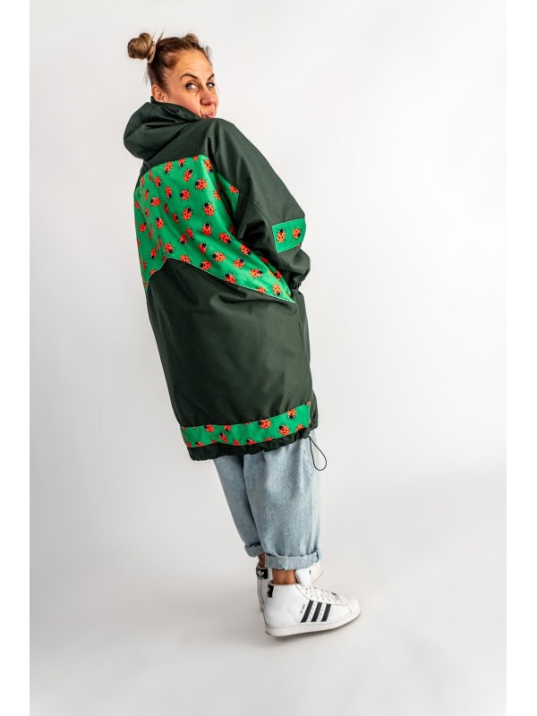 PŁASZCZ HOODIE ZIELONA BUTELKA BIEDRONKI