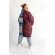 PŁASZCZ HOODIE BURGUND KRATA