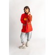 PARKA CZERWONA ŁATY