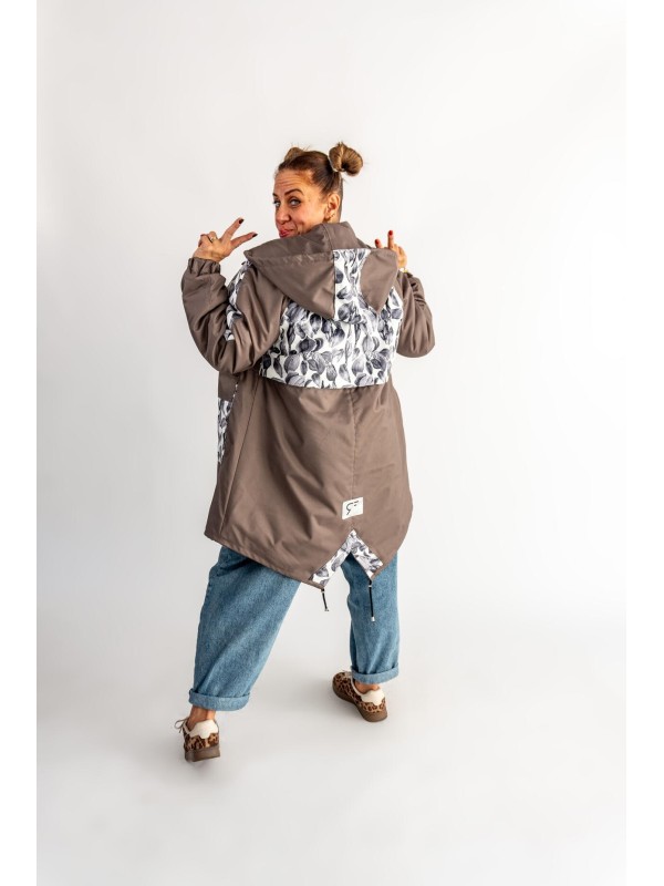 PARKA KAMIENNY SZARY IRYSY
