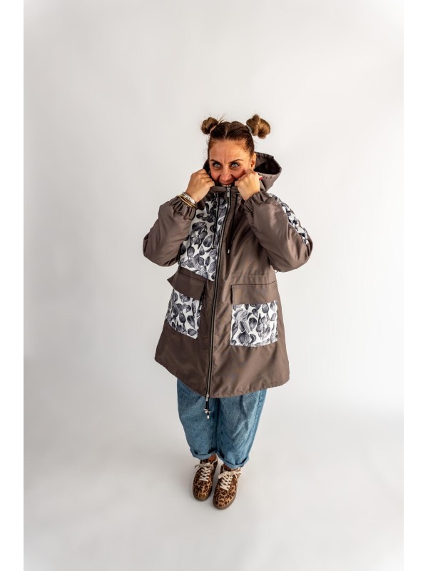 PARKA KAMIENNY SZARY IRYSY