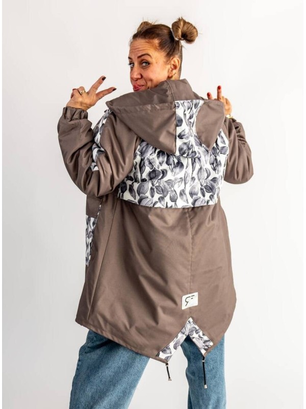 PARKA KAMIENNY SZARY IRYSY