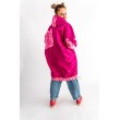 PŁASZCZ HOODIE FUKSJA SERCA