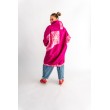 PŁASZCZ HOODIE FUKSJA SERCA