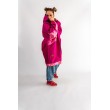 PŁASZCZ HOODIE FUKSJA SERCA