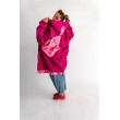 PŁASZCZ HOODIE FUKSJA SERCA