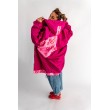 PŁASZCZ HOODIE FUKSJA SERCA